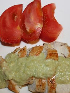 チキンソテーを枝豆ソースで~♪-レシピのメイン写真