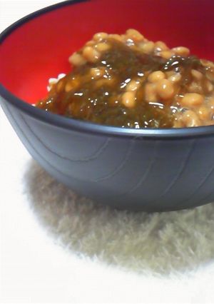 もずく酢と納豆の丼-レシピのメイン写真