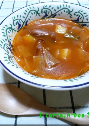 トマト缶で☆ミネストローネ風野菜スープ-レシピのメイン写真