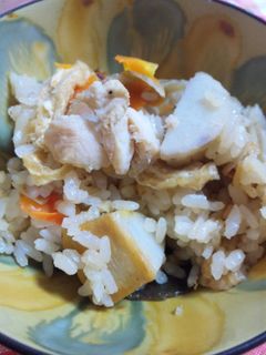 里芋のほっこり~炊き込みご飯♪-レシピのメイン写真
