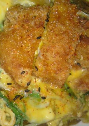 水菜たっぷりカツ丼-レシピのメイン写真