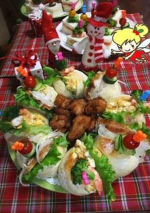 クリスマスパーティ☆★リースサンド★☆-レシピのメイン写真