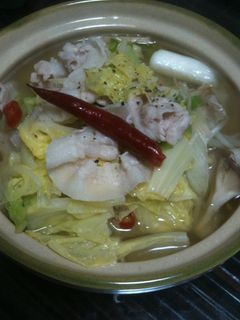 豚しゃぶ白菜の簡単ピリ辛鍋♪-レシピのメイン写真
