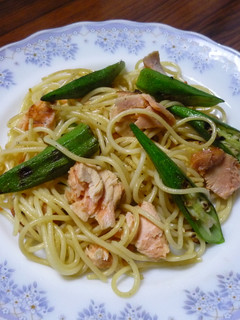 鮭とオクラのパスタ-レシピのメイン写真