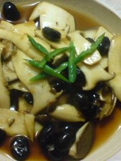 エリンギステーキ黒豆煮-レシピのメイン写真