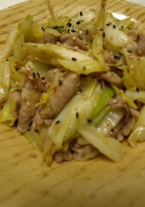 少し残ったら!キャベツと豚肉の炒め物-レシピのメイン写真