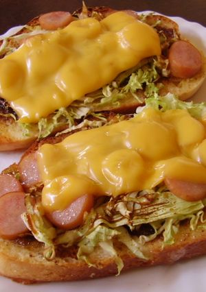 焼きそばソースでお好み焼き風トースト-レシピのメイン写真