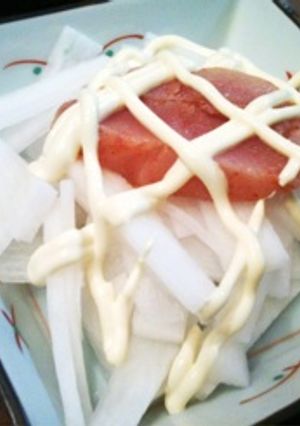 単身パパの簡単！めんたいこ大根サラダ-レシピのメイン写真