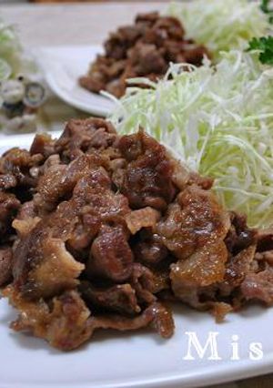 豚こま切れ肉の生姜マーマレード焼き-レシピのメイン写真