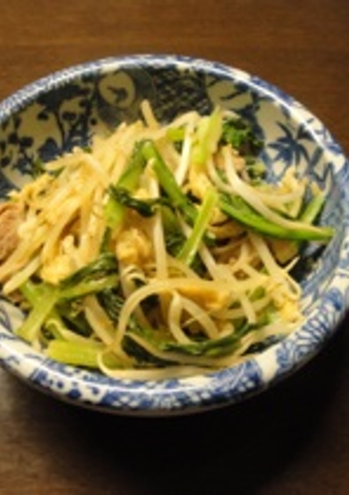 もやしと小松菜と油あげのサッと煮-レシピのメイン写真