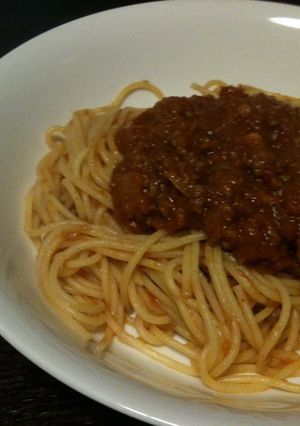 簡単！本格！！ミートソーススパゲティ-レシピのメイン写真