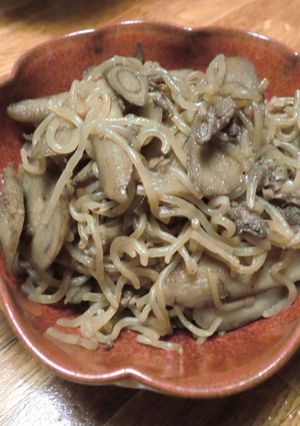 圧力鍋で牛肉とごぼうの煮込み-レシピのメイン写真