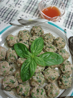 レンジで簡単エスニックな肉団子♪-レシピのメイン写真