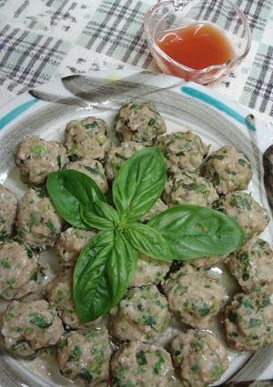 レンジで簡単エスニックな肉団子♪-レシピのメイン写真