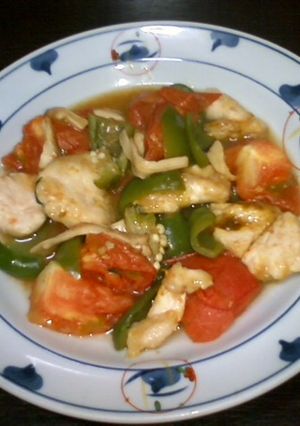 鶏トマトのカレー炒め-レシピのメイン写真