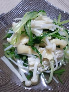 水菜とえのきのお浸し-レシピのメイン写真