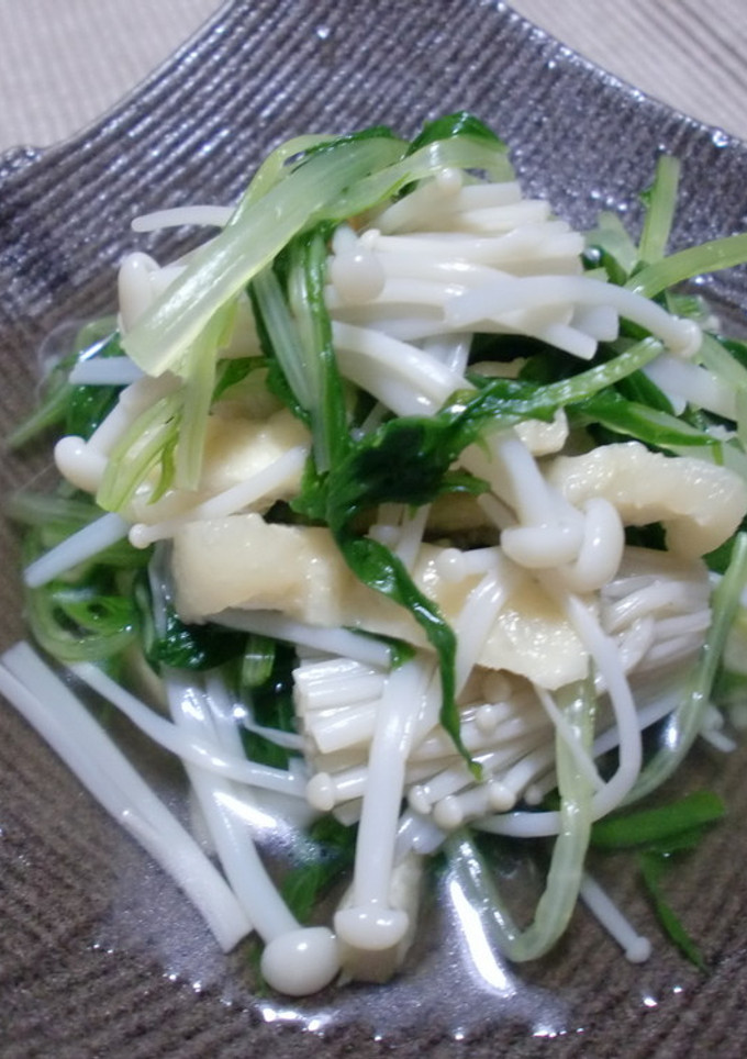 水菜とえのきのお浸し-レシピのメイン写真