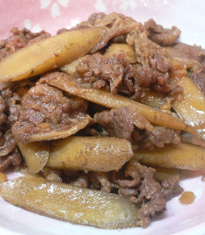 牛肉とごぼうの甘辛煮*無水鍋使用*-レシピのメイン写真