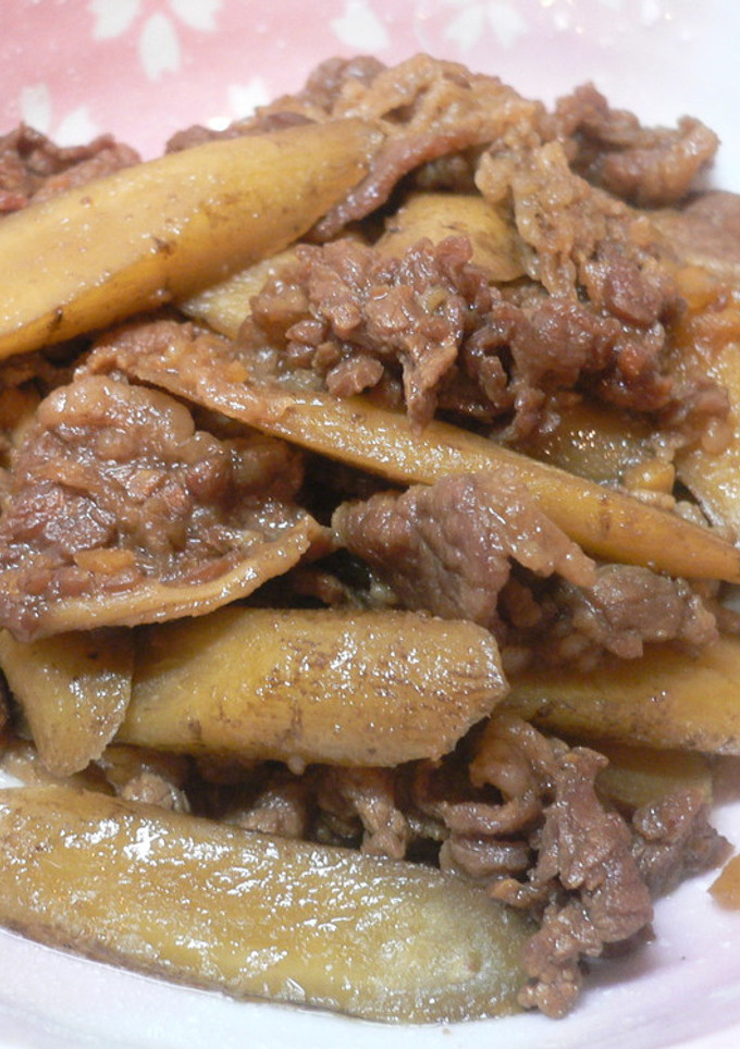 牛肉とごぼうの甘辛煮*無水鍋使用*-レシピのメイン写真