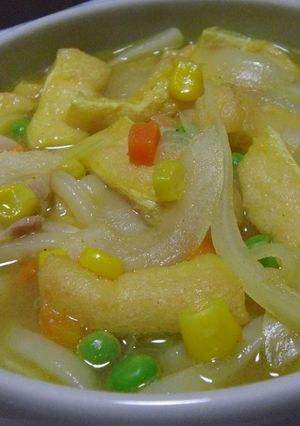 冷蔵庫にあるものでカレーうどん-レシピのメイン写真