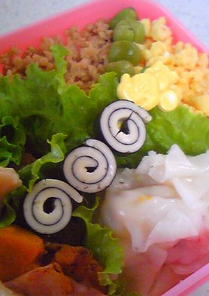 キャラ弁に♪のりチーくるくる◎◎◎-レシピのメイン写真