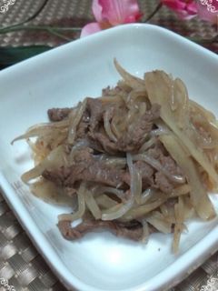 牛肉と糸コンのキンピラ-レシピのメイン写真