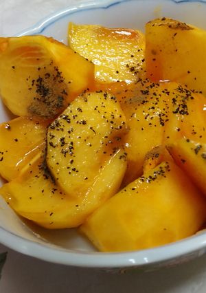 ☆秋の恵♪甘い柿に紅茶シナモン☆-レシピのメイン写真