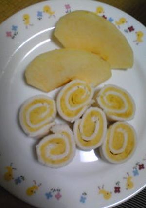 手づかみ食べ☆サツマイモロール-レシピのメイン写真