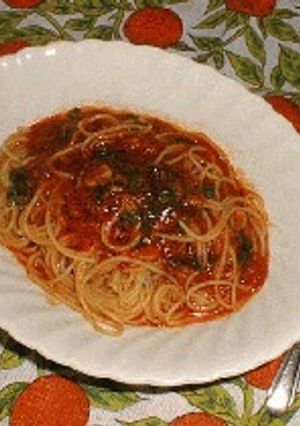 トマトのスープスパゲティー-レシピのメイン写真
