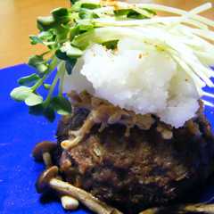 今日のごはん♪和風ハンバーグステーキ-レシピのメイン写真