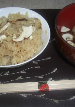 香りも食感も最高　♪まつたけご飯♪-レシピのメイン写真