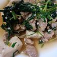 健康の見方☆水菜と豆腐炒め
