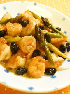 黒豆と海老の甘酢炒め-レシピのメイン写真