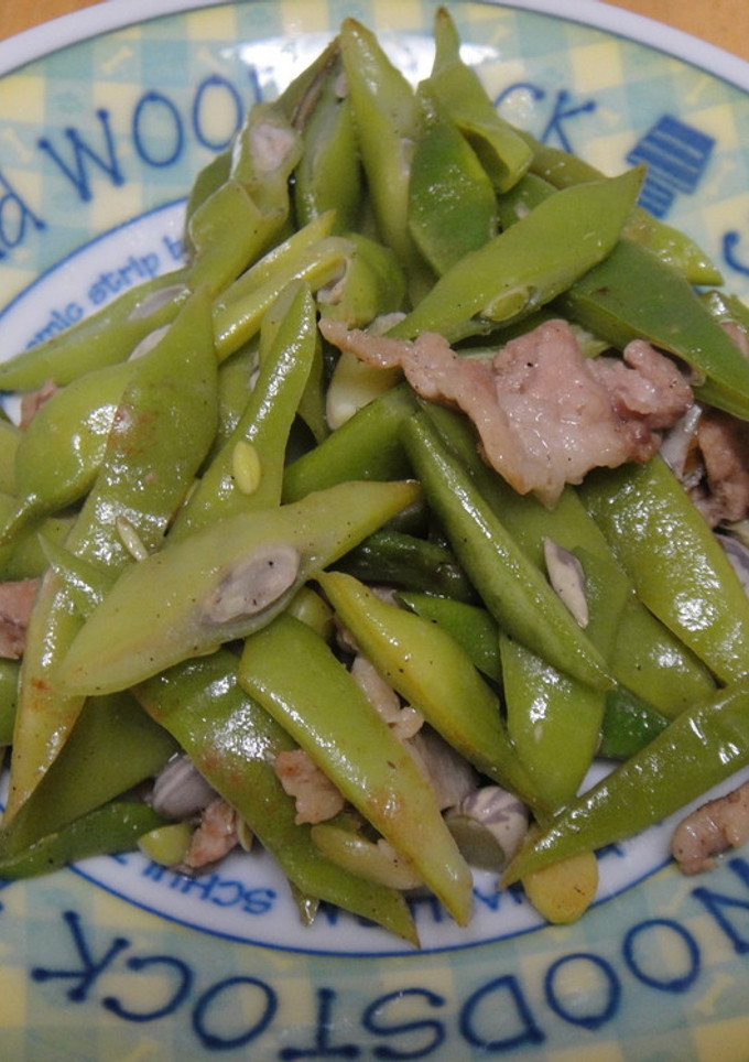 ささげと豚肉の炒め★-レシピのメイン写真