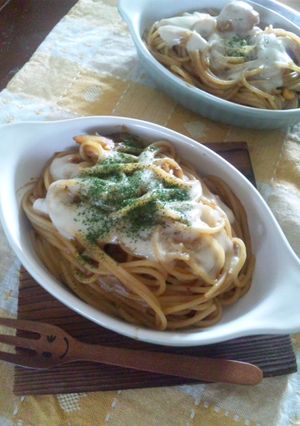残ったカレーで☆スパゲティーグラタン風-レシピのメイン写真