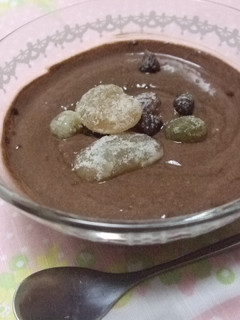甘納豆ココアヨーグルト-レシピのメイン写真
