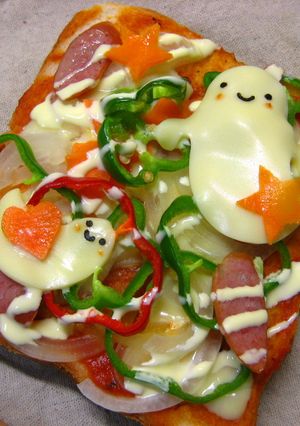 ハロウィン☆とっても簡単ピザ-レシピのメイン写真
