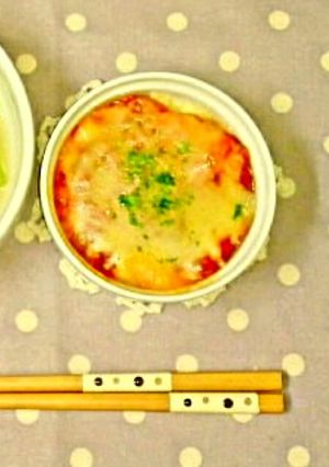 リメイク♪ポテサラのミートチーズ焼き-レシピのメイン写真