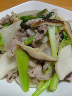 かぶと豚肉のさっぱり炒め-レシピのメイン写真