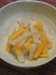 秋味!柿と大根のなます-レシピのメイン写真