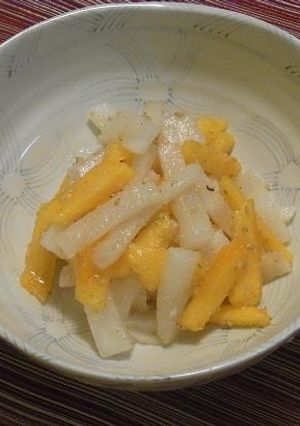秋味！柿と大根のなます-レシピのメイン写真