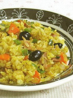 ✿黒豆入り、カレーチャーハン-レシピのメイン写真