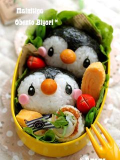 お弁当に♪簡単ペンギンおにぎり♪-レシピのメイン写真