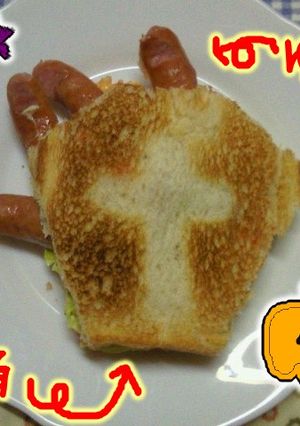 ハロウィンに♪　棺桶サンドイッチ-レシピのメイン写真