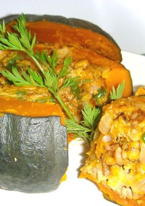 カボチャの肉詰め-レシピのメイン写真