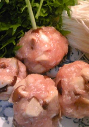 ヘルしぃたけ鶏団子♪-レシピのメイン写真