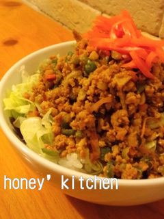 肉味噌丼-レシピのメイン写真