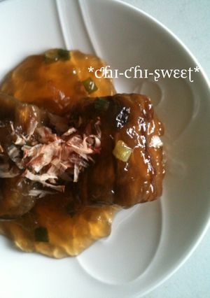 ＊焼き茄子のぷるぷるゼリーよせ＊-レシピのメイン写真