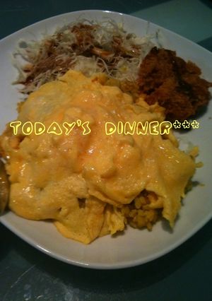 ＊ふわふわオムライスはカレー味＊-レシピのメイン写真