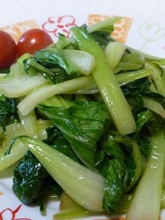 子供大好きチンゲン菜のバターソテー❤-レシピのメイン写真